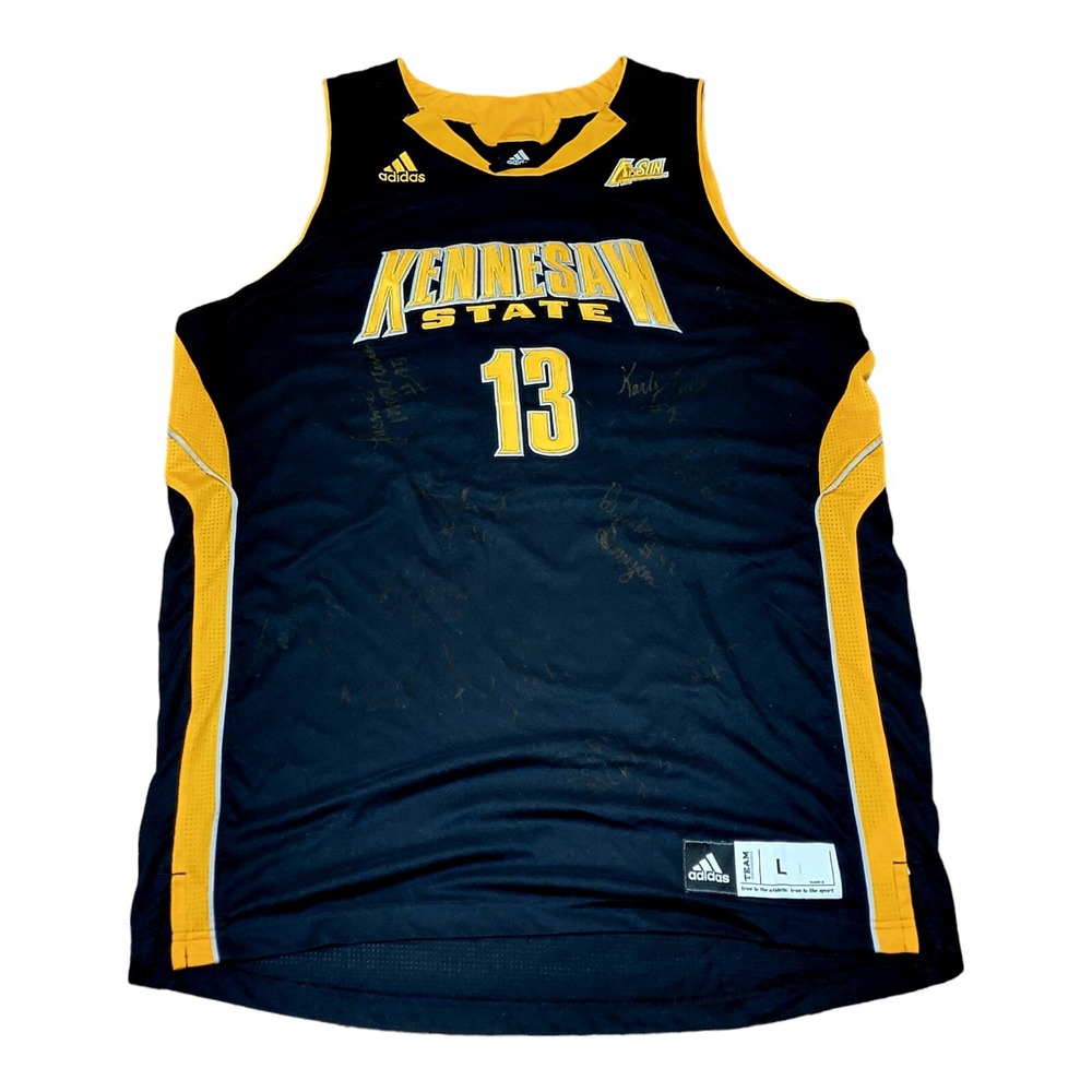Kennesaw State Owls Women's Game Used Signed 2014-15 Basketball Jersey Adidas L